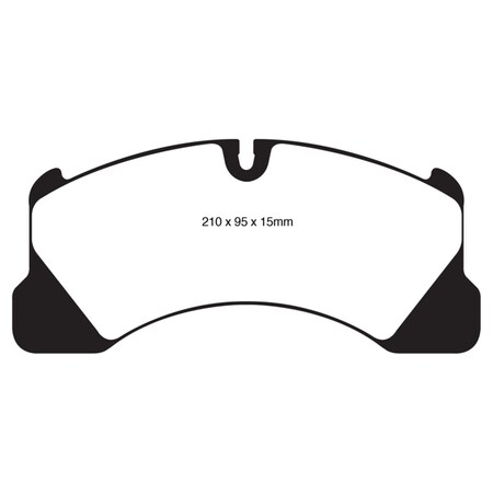 Ebc Yellowstuff Front Brake Pads for 2010 Porsche Cayenne 3.0L Supercharged Hybrid DP41835R