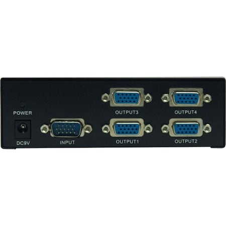 Eaton Tripp Lite Series 4-Port VGA/SVGA Video Splitter with Signal Booster, High Resolution Video,  B114-004-R