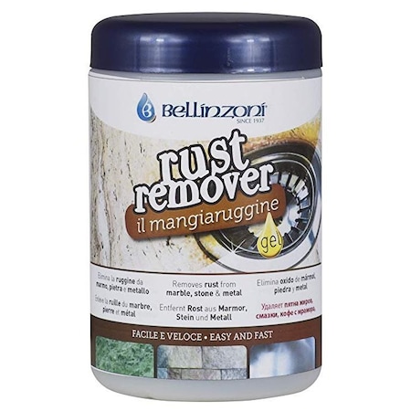 Bellinzoni Mangiaruggine B-Rust Remover - 1 Liter. Rapid Acting Gel for Removal of Rust from Stone Surfaces. BMRR1