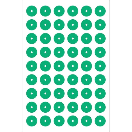 Accuform GAUGE MARKING DECALS 1 in  COLOR GREEN GML110GN
