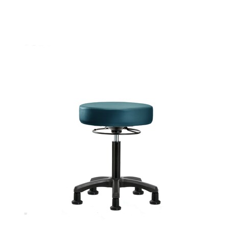 Blue Ridge Ergonomics Vinyl Mini-Stool, Med Bench, Glides, Royal BR-VMBMS-RG-NF-RG-8801
