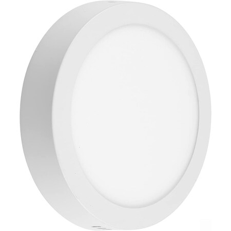 Leeki 6.5 inch 12W LED Panel Wall Ceiling Down Light, Round, Cool White 5000K, Dimmable, White LKI-1008