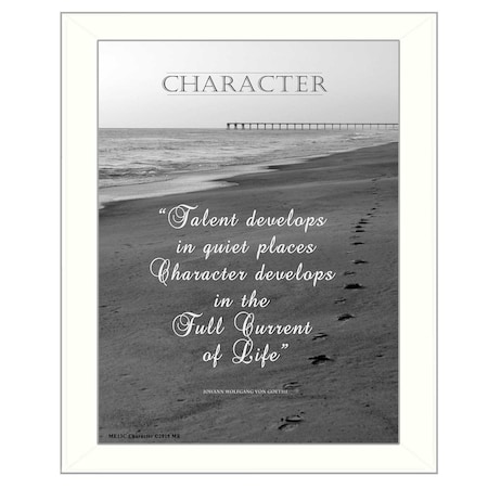 Homeroots Character 6 White Framed Print Wall Art 405359