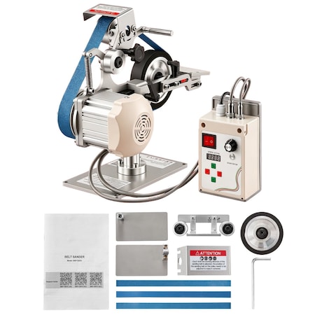 Vevor Belt Grinder Sander 30" x 1" 550W Variable Speed Belt Polisher with VFD BSF130VA