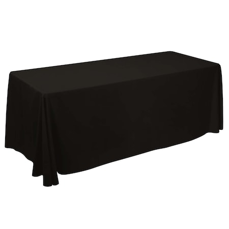 Showdown Displays 6 Ft  Value Lite Table Throw - Black 116001-BLAC