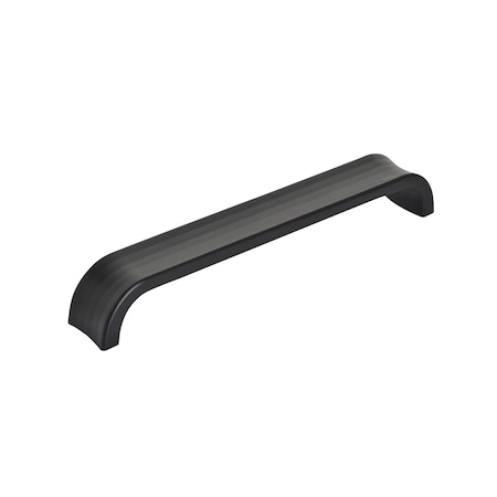 Amerock Concentric 6-5/16 in 160 mm Center-to-Center Matte Black Cabinet Pull BP36814MB