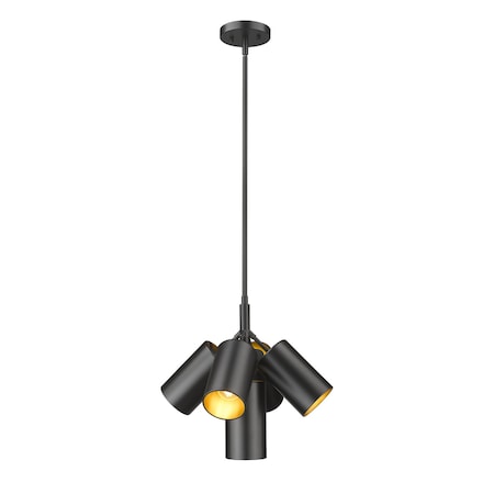 Z-Lite Lumina Matte Black 5 Light Chandelier 7520-5MB