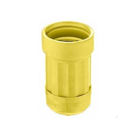 Leviton Boot Str/Lock Conn 15A 3W WR Yellow 6018-LY