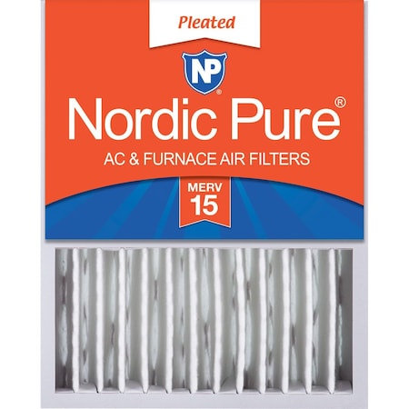 Nordic Pure 16x20x5 Pleated Air Filter, High Capacity, Electrostatically Charged Synthetic Media, MERV 15 16x20x5HM15-1