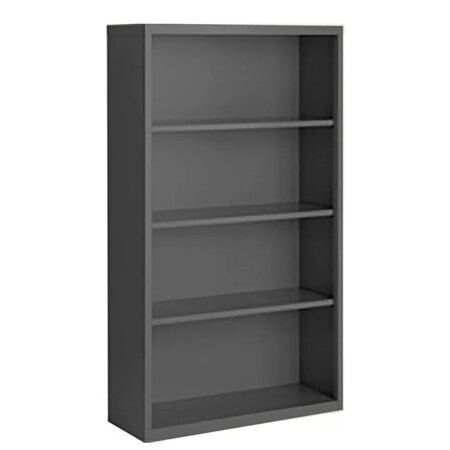 Steel Cabinets Usa Bookcase 52 in H, 36 in W, Charcoal, 4 Shelves BCA-365213-C