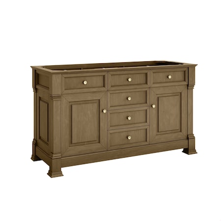 James Martin Vanities Brookfield 60 in. Double Vanity, Honey Oak 547-V60D-M-HNO