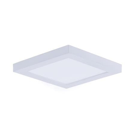 Cling 4.5 in. Wafer LED Square Wall Flush Mount, White CL2242689