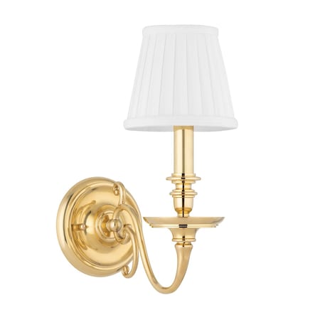 Hudson Valley Lighting Charleston 1 Light Wall Sconce 5.5 In. Aged Brass 1741-AGB