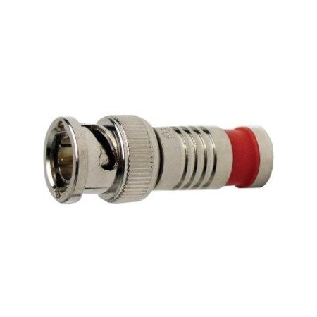 Platinum Tools BNC RG6 COMPRESSION CONNECTOR, NICKEL PL. 40/JAR. 28038J