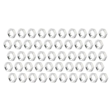 Powerhouse 0.62-18 in. Right Hand Steel Jam Nuts, 50PK PO3620397