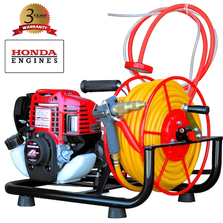 Tomahawk Power 1.3HP Skid Sprayer Barrel Mount Honda GX35 100ft Hose 500 PSI Pump TBS500