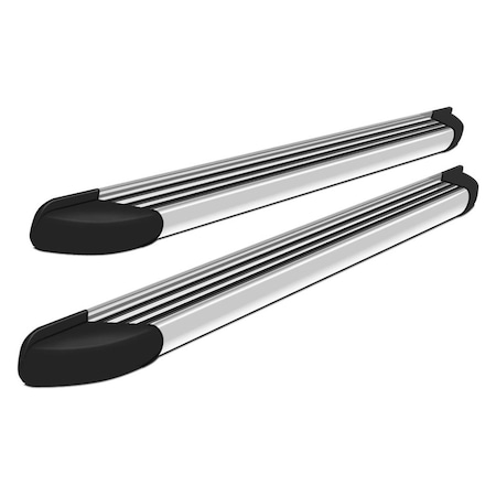 Romik 22215418 6 in. RB2 Series Polished Running Boards for 2019 Santa Fe Hyundai R96-22215418