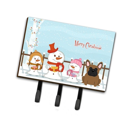 Carolines Treasures Merry Christmas Carolers French Bulldog Brown Leash or Key Holder BB2344TH68