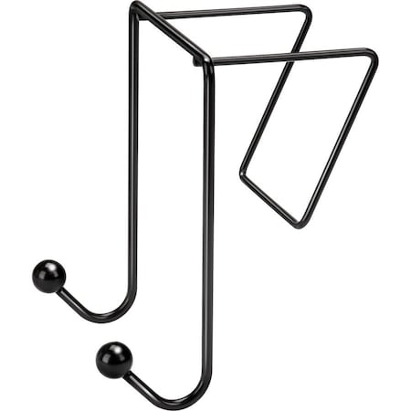 Fellowes Coat Hook, Black, 6 x 4 x 5-1/8 In 75510