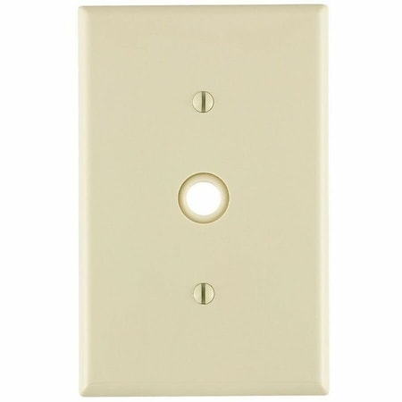 Leviton Telephone/Cable Wallplate, Midway Size, Gang 1, Light Almond PJ11-T