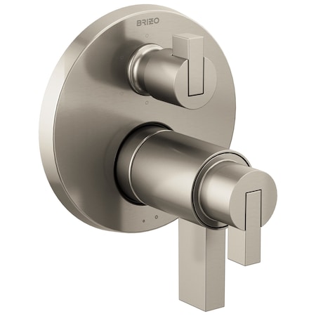 Brizo Litze: TEMPASSURE THERMOSTATIC VALVE WITH 6-FUNCTION DIVERTER TRIM - Less Handles T75635-NKLHP