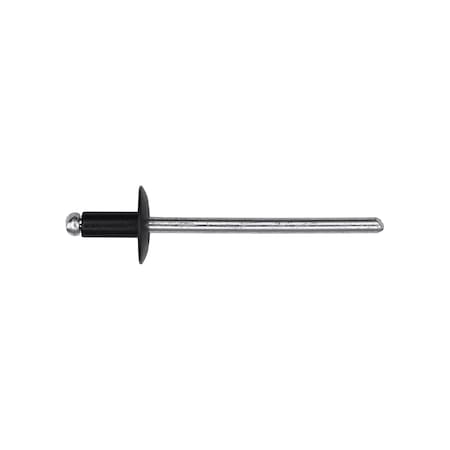 Auveco Ford Specialty Rivet 1/8in Diameter 3/16in-3/8in Grip Black, 15PK 19419