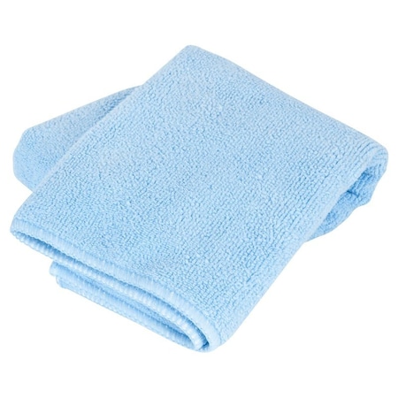 Qep Grout Cleaning Cloth, 18 in L, 18 in W, Microfiber, Blue 70018