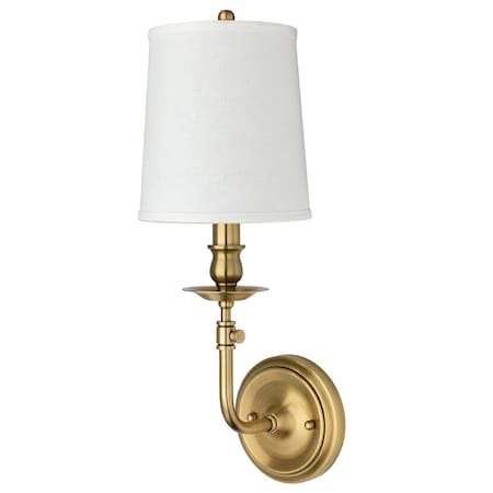 Hudson Valley Lighting Logan 1 Light Wall Sconce 6.25 In. Aged Brass 171-AGB
