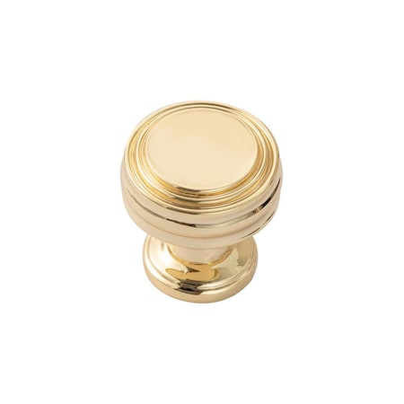 Utopia Alley Cabinet Knob, Polished Gold HW425GD