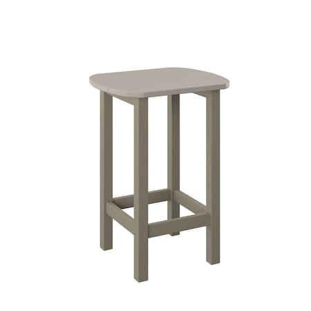 Polybird BALCONY END TABLE.     SAND AND WEATHERWOOD POLYBIRD P50