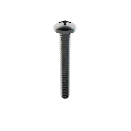 Zoro Select #10-24 x 1 1/2 in Phillips Pan Machine Screw, Plain 18-8 Stainless Steel, 10 PK 31-PP-10C-150