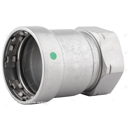 Ez-Fluid 3/4 X 1/2 Press X FPT PRESS FEMALE ADAPTER EPDM Carbon Steel Mega Press Type EZPSF95