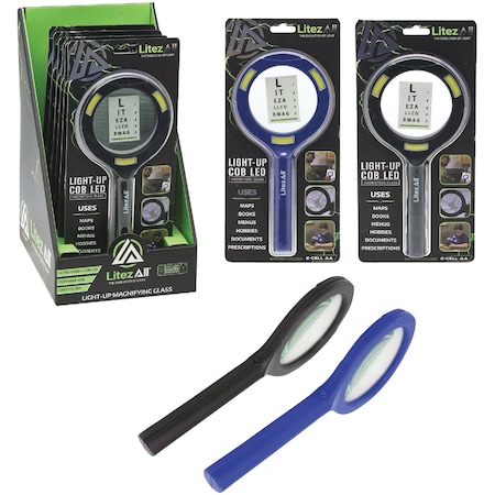 Litezall COB LED Lighted Handheld Magnifying Glass 21753-6/12