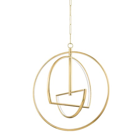 Hudson Valley Lighting Welland 3 Light Chandelier 24 In. Aged Brass 5428-AGB