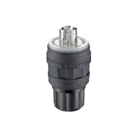 Leviton Industrial Grade Wetguard Plug 20 Amp, 120/208 Volt 3PY 26W81-B
