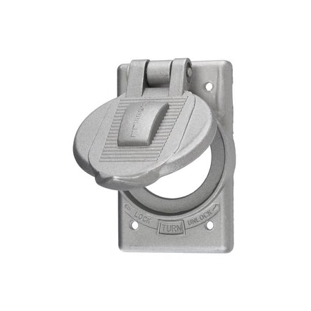 Hubbell Cast aluminum, wet location only when cover “closed in and damp locations, lift cover plate HBL20405