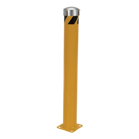 Zoro Select Bollard , 48 in H, Yellow , Carbon Steel BOL-JKS-48-5.5