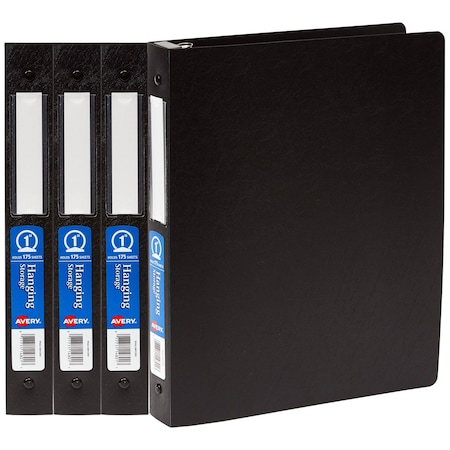 Avery Binder, 1 in, Flexible 3 Ring, PK4 17708
