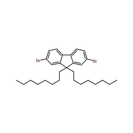 Ak Scientific 9, 9-Dioctyl-2, 7-dibromofluorene (25g), CAS 198964-46-4 Q036-25g