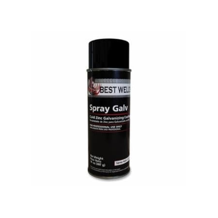 Best Welds Cold Zinc Galvanizing Primer, 14 oz Aerosol Can, Gray, 12PK 905-SPRAY-GALV-14