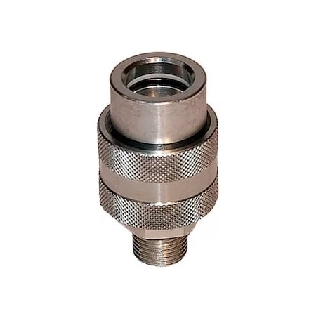 Stucchi ENERPAC/Hydraulic Jack Interchange Coupling, 10000 PSI, 1/4 NPTM Thread, 1/4 NPTF 800201008