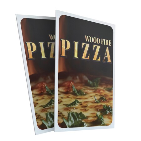 Signmission Pizza, Plastic Signs Only 24 Inch x 36 Inch, Corrugated Plastic, 2PK CSB-2436-2PACK-30414