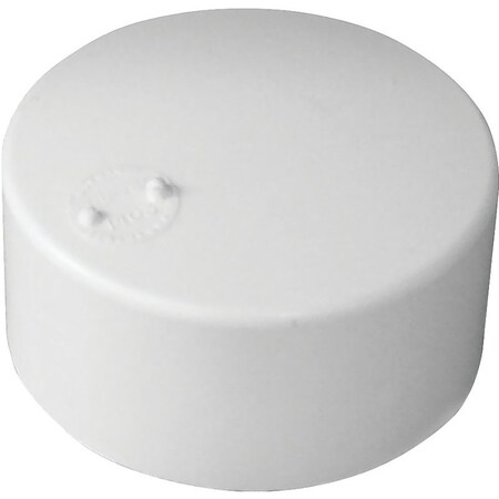Ipex 414263BC Sewer Pipe Cap, 3 in, Hub, PVC, White 414263BXC