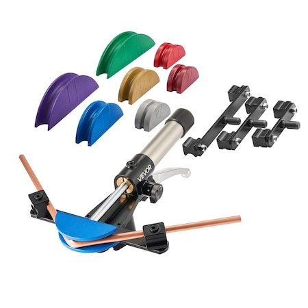 Vevor Hydraulic Tubing Bender Kit 1/4 to 7/8 in Tube Pipe Bender Color Aluminium HHW-22B