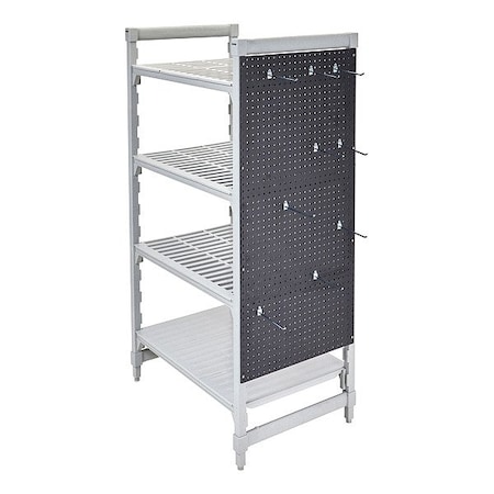 Cambro Pegboard, 36 in L, 84 in H, Black CSPEGKIT21110