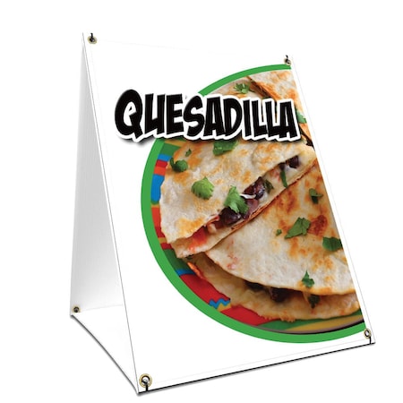 Signmission Quesadilla, 36 Inch x 24 Inch A-frame Yard Sign, Plastic Sign SBC-2436-Quesadilla