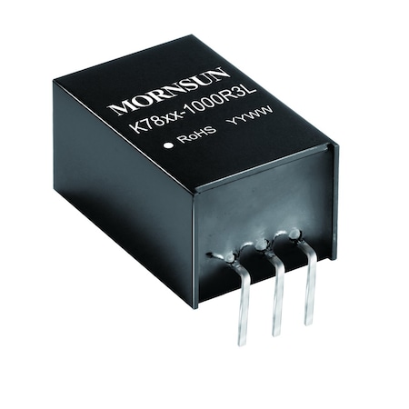 Mornsun DC/DCUnRegulated Power Supply Module, 1 Output, 1W, Hybrid K7805-1000R3L