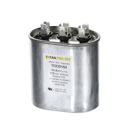 Diversitech 15+3 MFD 370V OVAL TOCD153