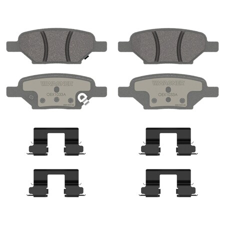 Wagner Brake OEX Rear Disc Brake Pad Set Premium Ceramic,  OEX1033A