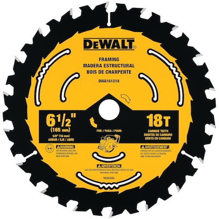 Dewalt 6-1/2" Circular Saw Blades DWA161218